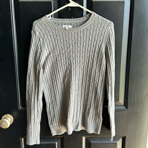 Small gray Croft and barrow knitted sweater. Size small. Gently used.